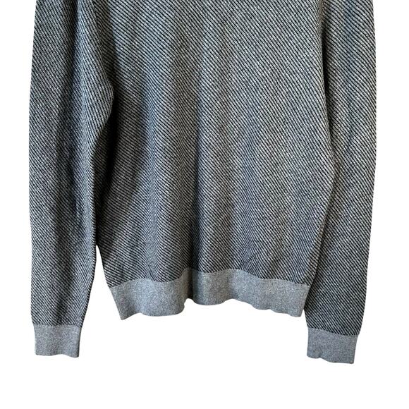 Marc Anthony Men’s Luxury Blend Slim Fit Cashmere Merino Wool Blend Sweater Gray - Picture 6 of 9